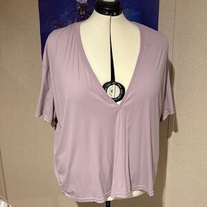 Popflex purple V-Neck Top